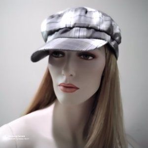 Pugs Gear Women Avery Cap Navy/Brown/White Plaid or Tan/White Plaid NWT O/S